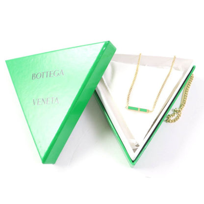 Bottega Veneta Ag925 Accessory Necklace Gold Green With Box And