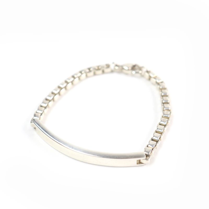 Tiffany & Co Venetian Link ID 925 Logo On Chain Bracelet Accessory