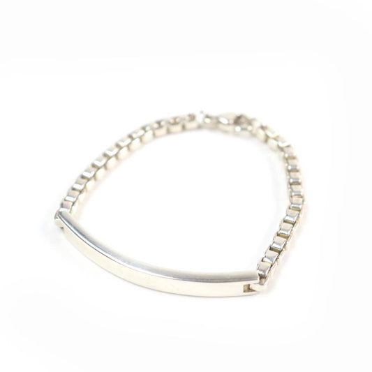 Tiffany & Co Venetian Link ID 925 Logo On Chain Bracelet Accessory