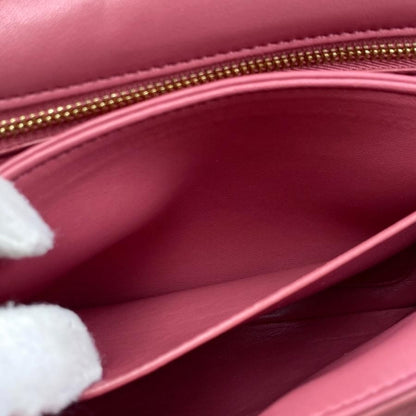 Loewe Shoulder Bag Puffergoya Bag Ap40p41x01 Lambskin Anagram Plum Rose Pink