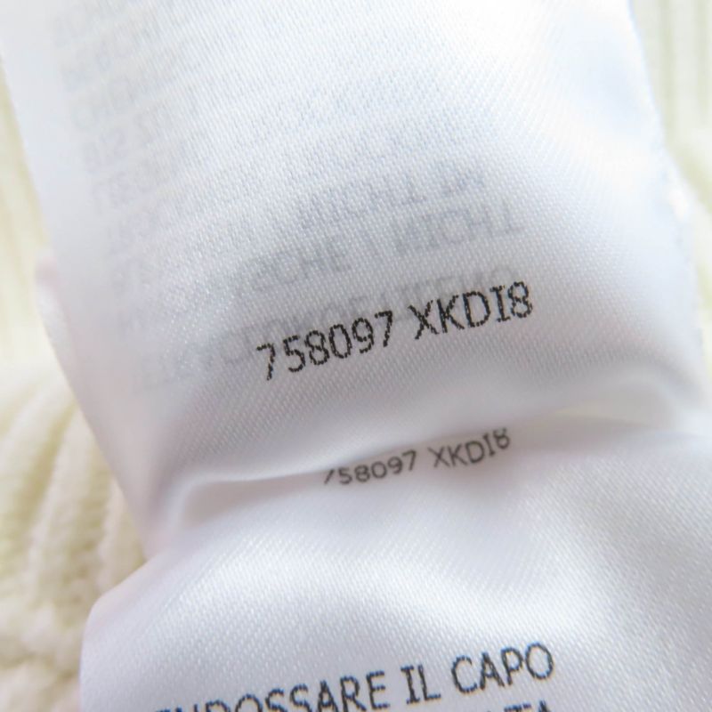 Gucci 758097 Wool Knit Pants With Logo Bottoms White S Genuine