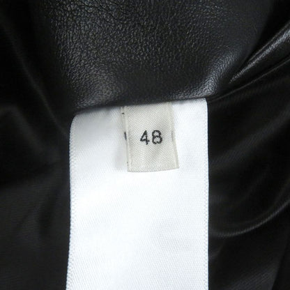 Celine 2ef32280d Cut-out Soft Lambskin Leather Jacket Blouson Black 48 Made In