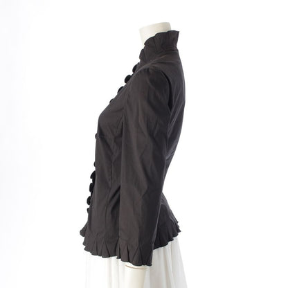 Prada Archive Scalloped Collar Tailored Jacket Black 40