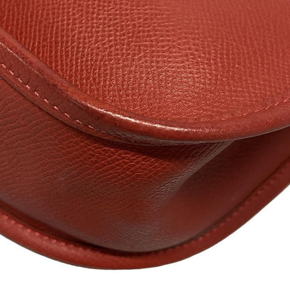 Hermes Shoulder Bag Evelyn Doe GM Rouge Vif Silver Hardware