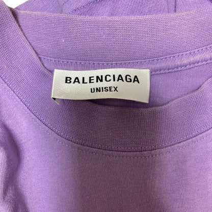 Good Balenciaga 2021 Model Logo Embroidery Short Sleeve T-Shirt 612965 Tlv99 M
