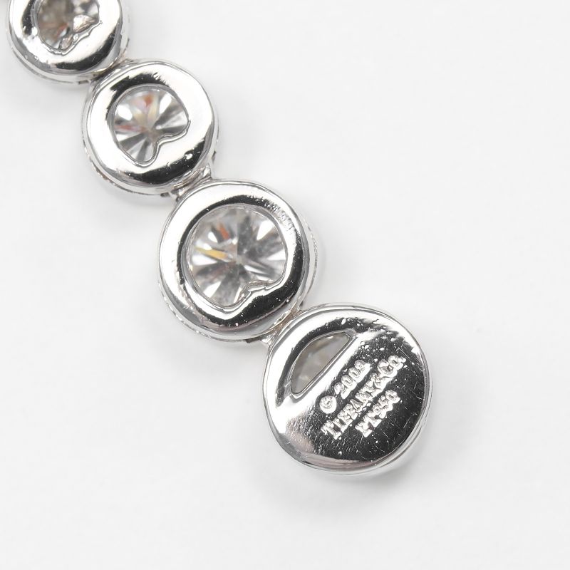 Tiffany & Co Jazz Drop Pt950platinum X 6P Diamon Ladies 4.7g Necklace
