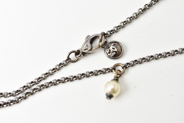 Chanel Necklace Pendant Coco Mark Rose Silver