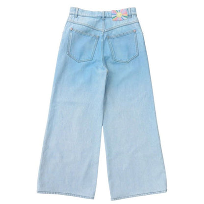 Chanel Wide Denim Coco Button Gradient P76361 Cotton Blue 1075 Chanel