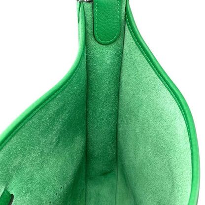 Hermes Shoulder Bag Evelyn PM Evelyn W Engraved Taurillon Clemence Vert Yucca