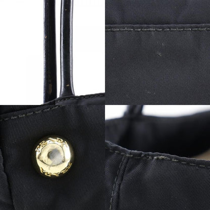 Prada Nylon And Enamel Black Women's Tote Bag