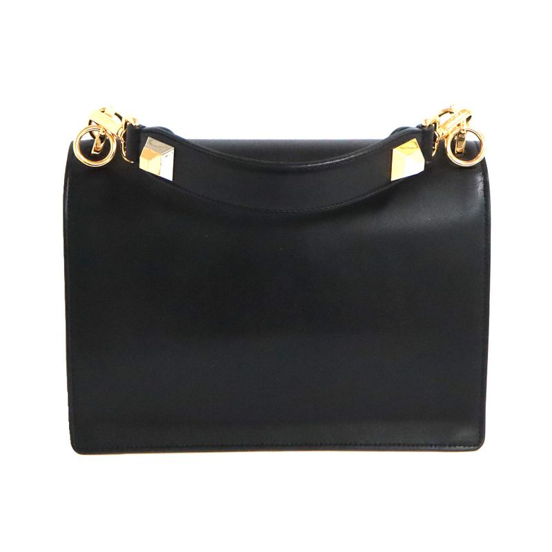 Fendi Monster - Canai 2way Shoulder - 8bt283 Black Leather Women's