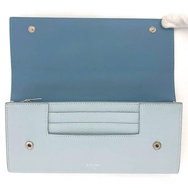 Celine Bifold Long Wallet Large Flap Multifunction