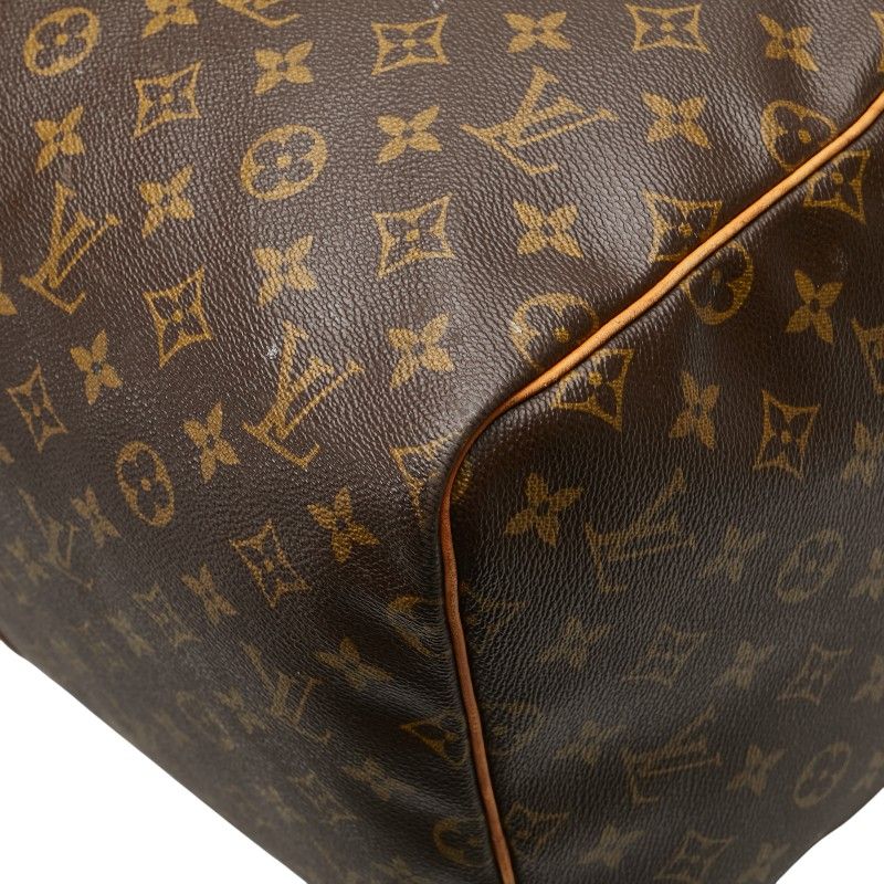 Louis Vuitton Monogram Keepall 55 Boston Bag Travel Bag M41424 Brown PVC