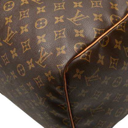 Louis Vuitton Monogram Keepall 55 Boston Bag Travel Bag M41424 Brown PVC