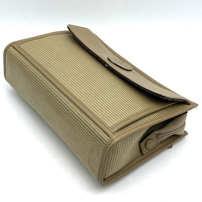 YVES Saint Laurent Yves Saint Laurent Clutch Bag Beige Leather Women Men