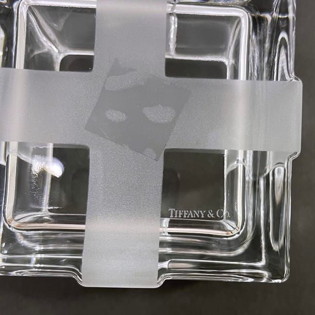 Tiffany & Co Box Clear Bow Never Used Excellent Condition Ribbon Crystal Glass