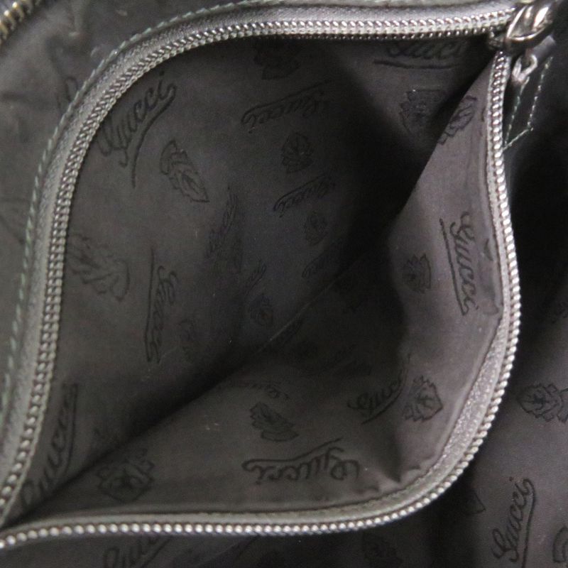 Gucci GG Imprime 201446 PVC Leather Black Shoulder Bag Black 1327 Gucci