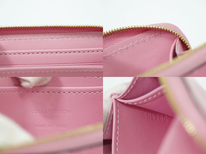 Authentic Louis Vuitton LV Zippy Coin Purse Vernis Leather Coin Case Pink