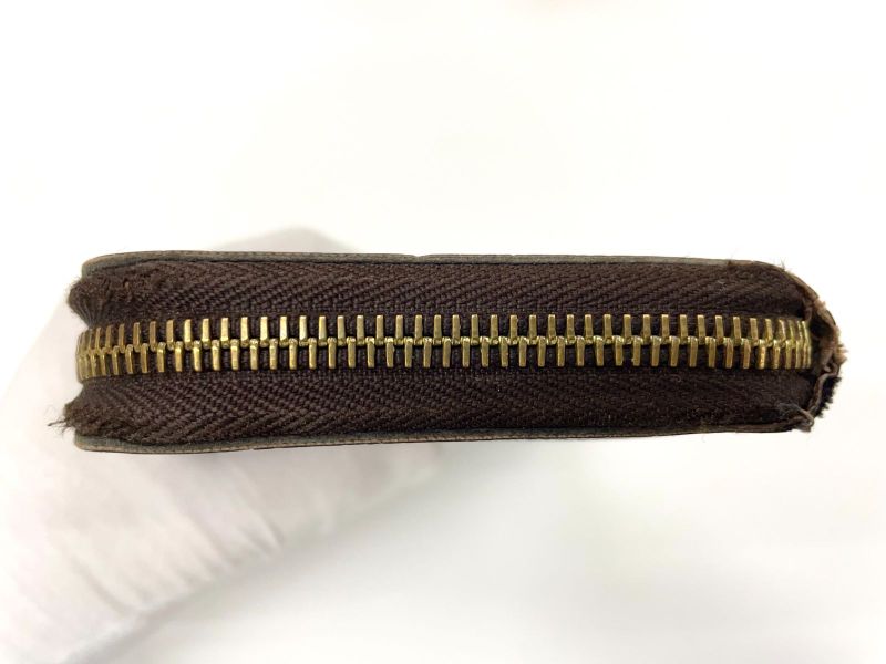 Louis Vuitton Monogram Zippy Wallet Round Zip Long Wallet M60017 Brown Made In