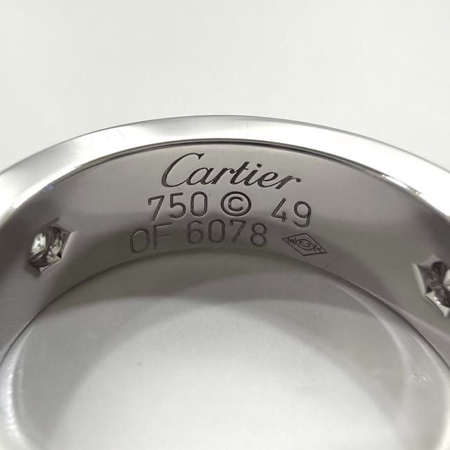 Cartier Ring Love Ring F22115 White Gold Wg Love