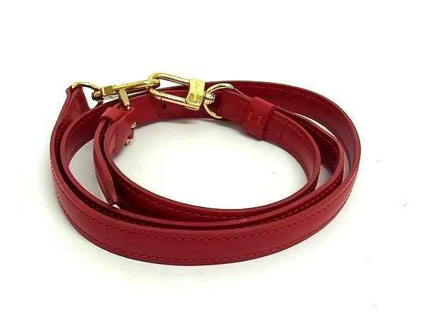 Louis Vuitton Leather Bag Shoulder Strap Crossbody Shoulder Women's Red Fj2483