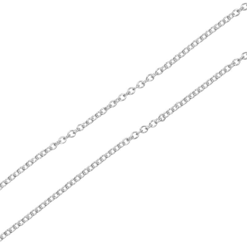 Tiffany & Co Ribbon Box Lock Silver 925 Ladies 15.6g Necklace