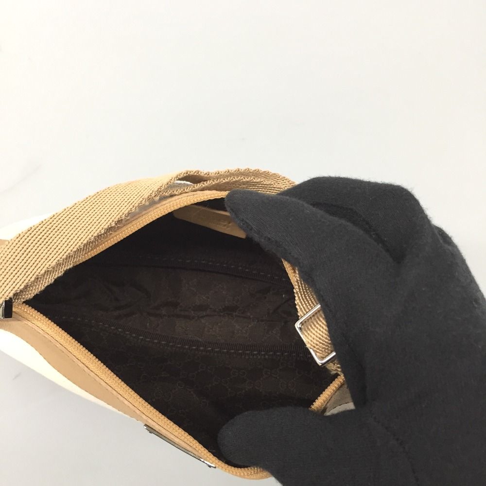 Gucci Pouch 002404/ 92820 Beige X White