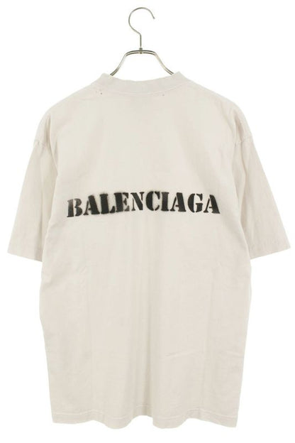 Balenciaga 764235 Tqva3 Stencil Type Damaged Oversized T-shirt Men's XXS