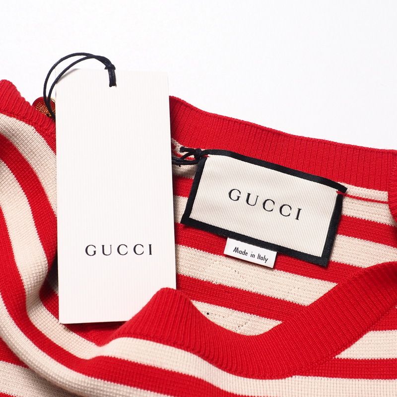 Gucci Sweater Size M Knit Pullover GG Logo Striped Alessandro