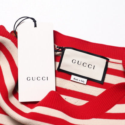 Gucci Sweater Size M Knit Pullover GG Logo Striped Alessandro