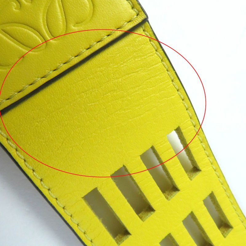 LOEWE Anagram Logo Design Leather Shoulder Strap / Fashion Accessories