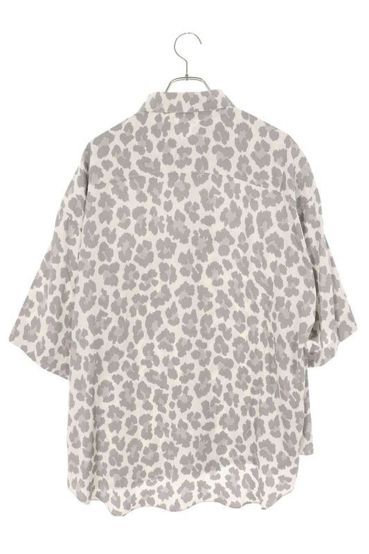 Dior 243c556c5662 Short Sleeve Rayon Shirt With Leopard Pattern Men's 42