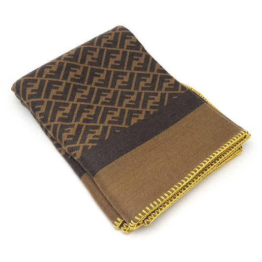 Fendi Blanket Knee-hugging Fxs143 180 X 70cm (27.56in) Brown