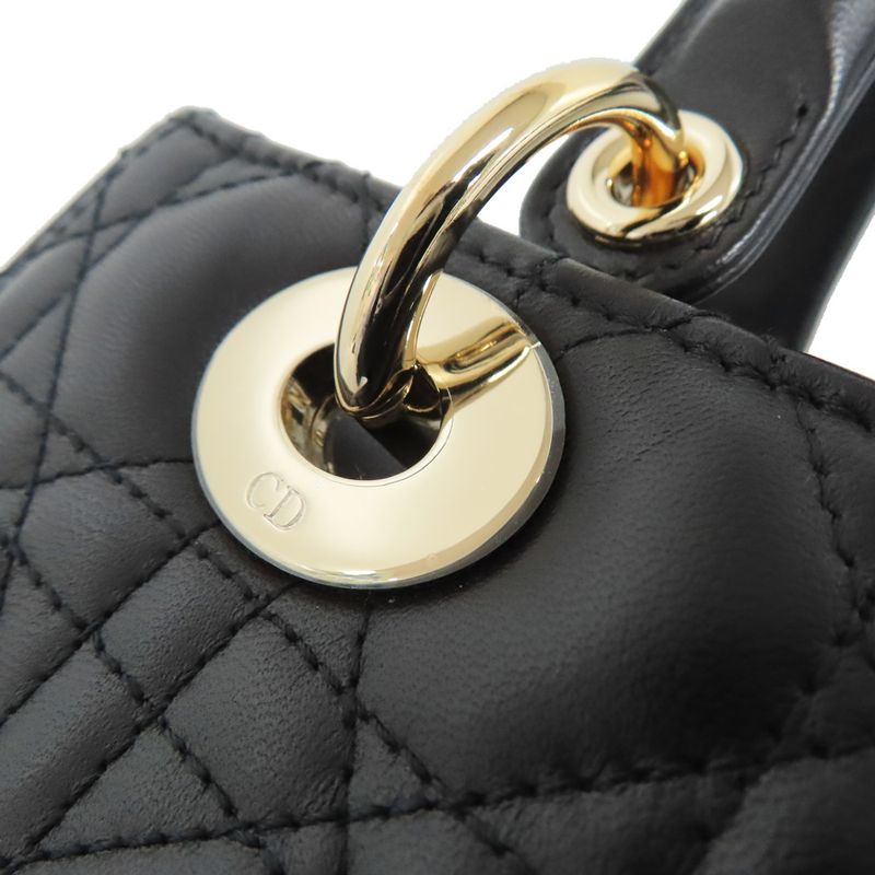 Christian Dior Lady Dior Medium Canaage 2WAY Hand Shoulder - M0565onge