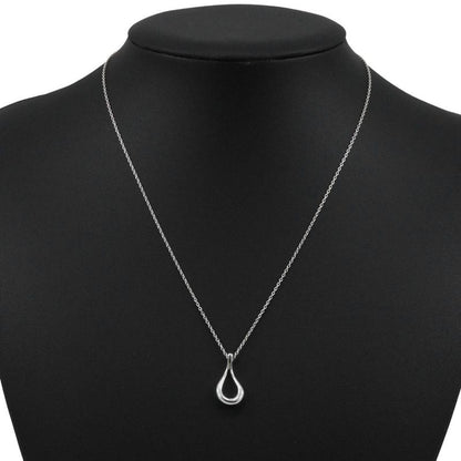 Tiffany & Co Open Teardrop Elsa Peretti 925 Silver Ladies 2.6g Necklace