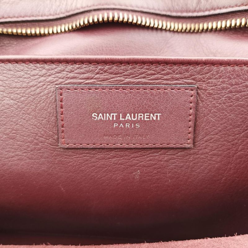 Yves Saint Laurentyves Saint Laurent Baby Cabas Bordeauxleather 424869lth4248690