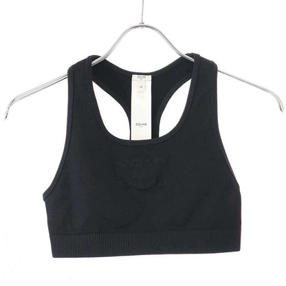 Celine Triomphe Bra Technical Jersey 2x39m547y.38no Black M