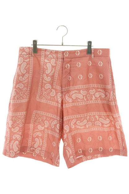 Dior 013c121b5532 Paisley Pattern Silk Half Pants Men's 52