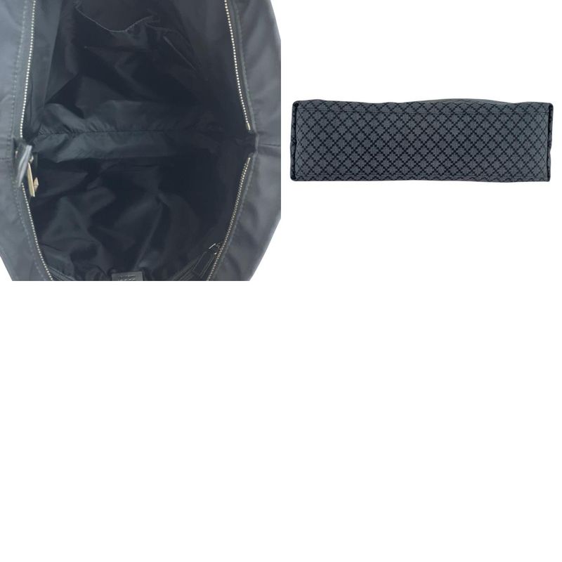 Gucci Diamante Sherry Line Black Gray Tote Shoulder Bag Business Bag Men 504612