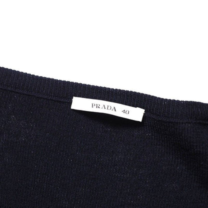 Prada Sweater Size 40 V-neck Long Sleeve Wool Knit [recommended] 20241125