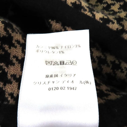 Christian DIOR 024c12am035 Hooded Staggered Logo Design Cashmere Cape Poncho