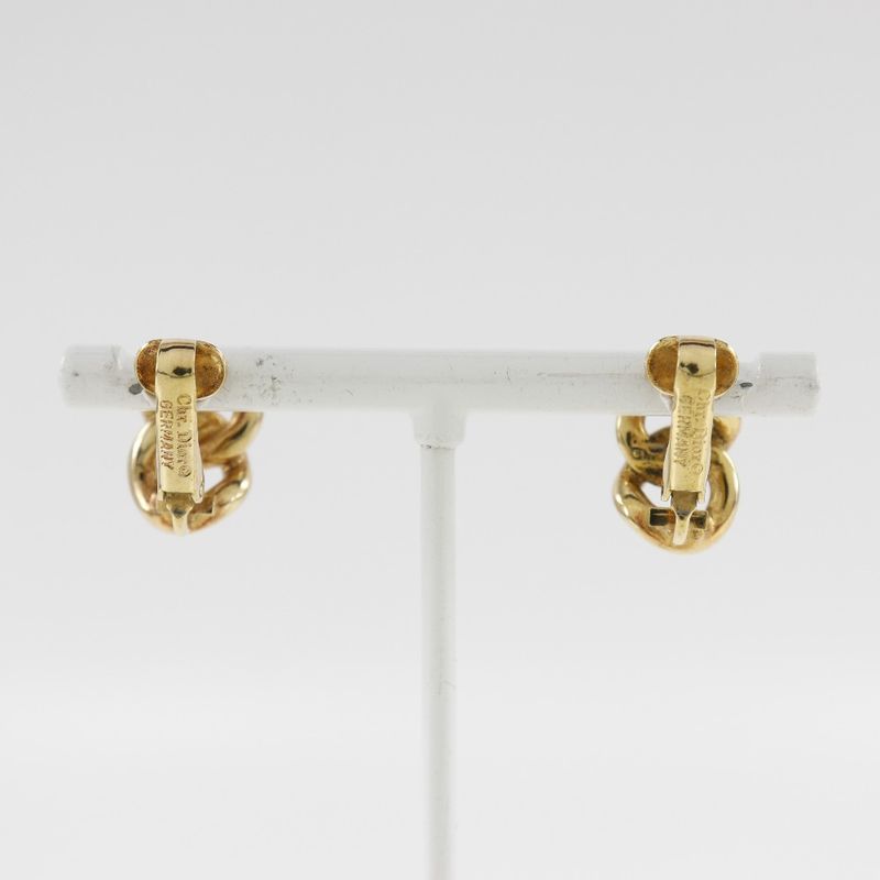 [dior] Christian Dior Vintage Gold Plated Ladies 5.2g Earring
