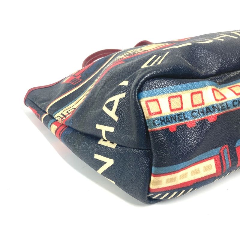 Chanel Central Station Tote Bag Pvc/leather Red