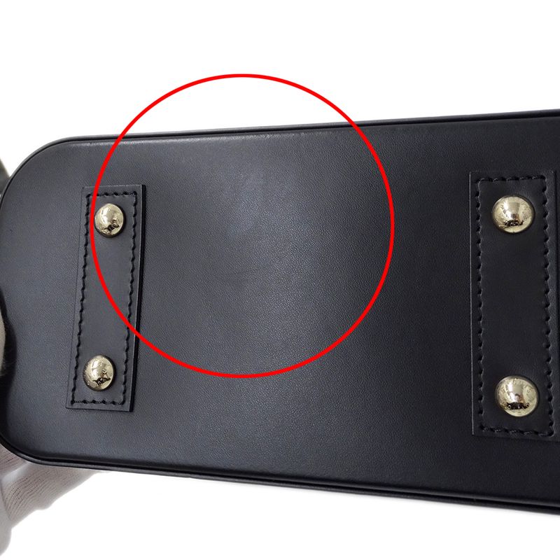 Louis Vuitton Bag Epi Women's Branded Handbag Shoulder Bag 2way Alma BB Noir