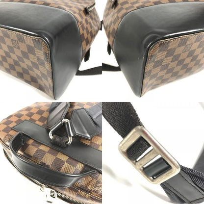 Louis Vuitton Backpack Sac Jake N41558 Damier Canvas Black Brown