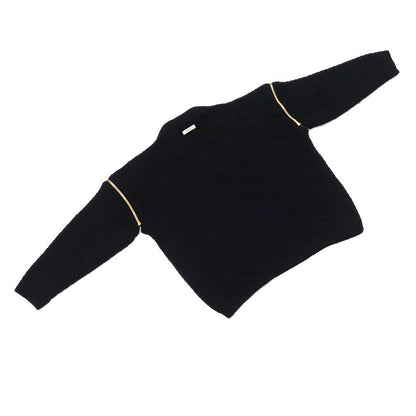 Gucci Detachable Sleeve Cable Knit S BK 680968 Wool 2WAY Women's
