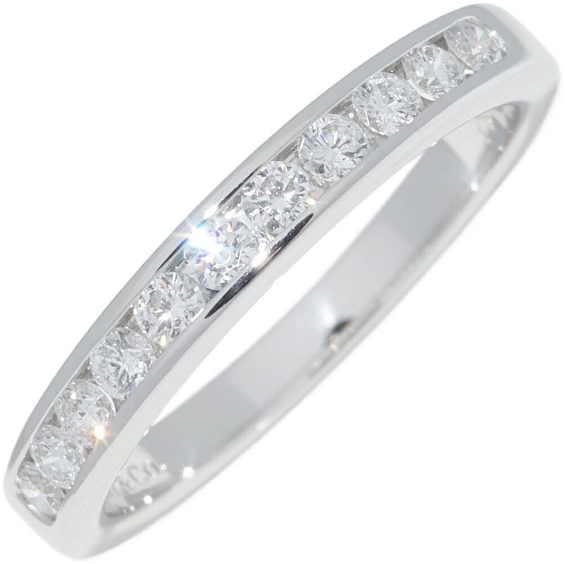 Tiffany & Co Pt950 Ring With 11 Diamonds (033ct) Half Circle Channel Setting