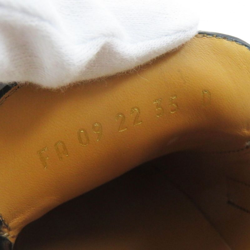 Christian DIOR BOY Leather Loafers Black 35 Women