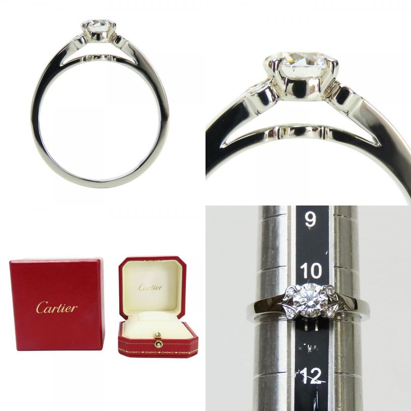 Cartier Ring - Ballerina Ring 51 Pt950 Diamond Approx 4.1g Platinum Jewelry