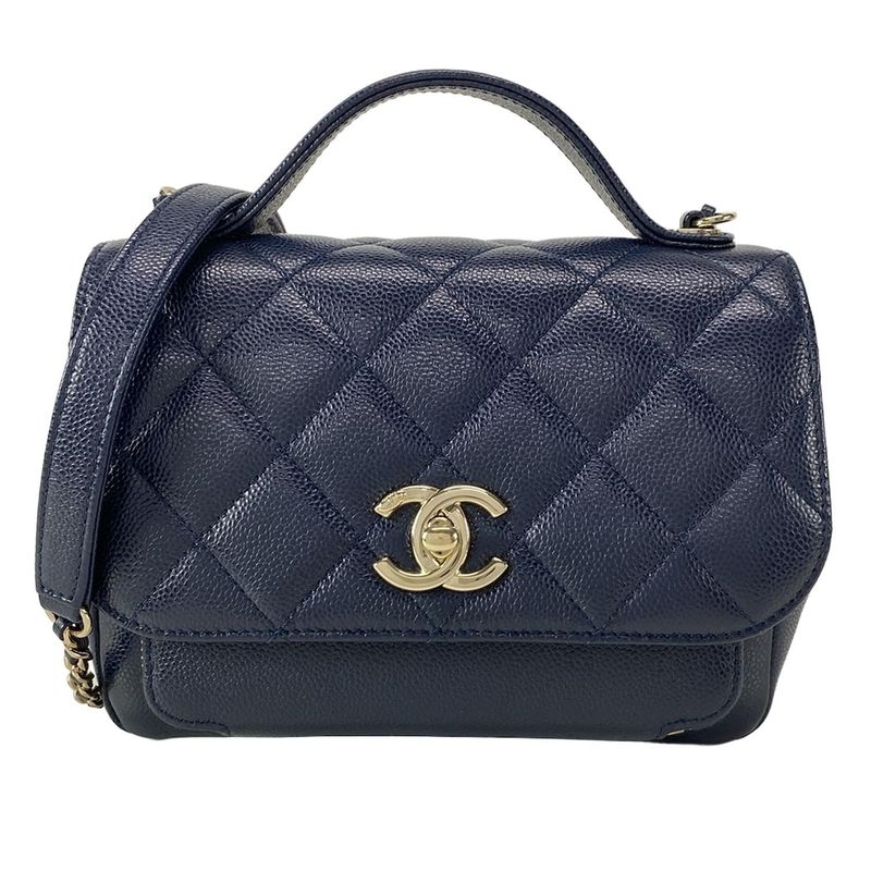 Chanel Shoulder Bag Business Affinity Small/matelasse /small Top Handle Flap